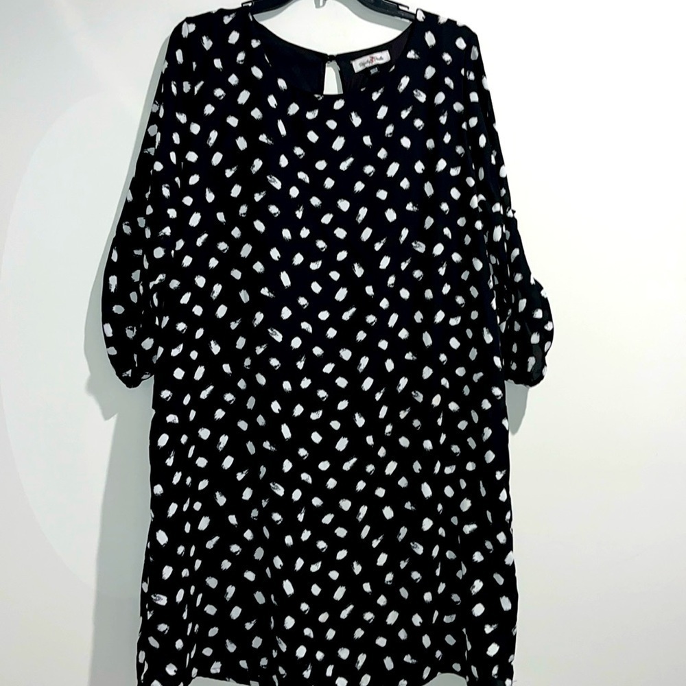 Perfectly Priscilla black white dress. Size 1X.
